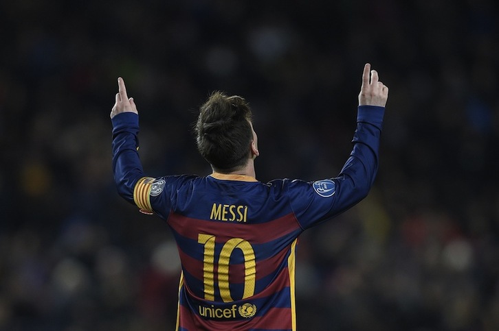 Messi ha vuelto a ser titular tras su lesión y ha marcado dos goles. (Lluis GENE / AFP)