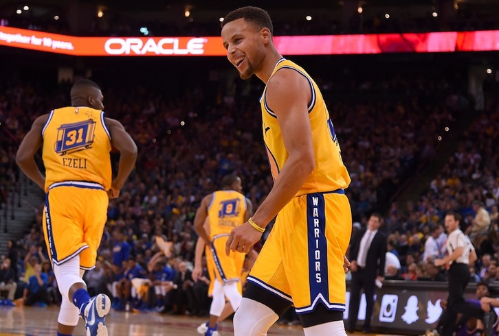 Stephen Curry, Golden State Warriors-eko izarra. (Thearon W. HENDERSON/AFP)