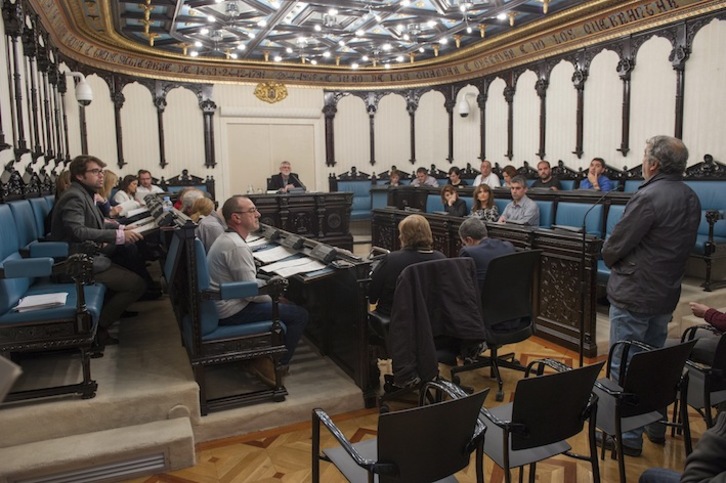 Imagen del pleno celebrado hoy en el Ayuntamiento de Gasteiz. (Juanan RUIZ/ARGAZKI PRESS)