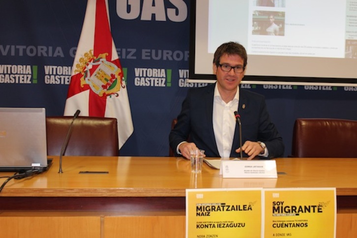 El alcalde de Gasteiz, Gorka Urtaran, ha presentado esta campaña. (Ayuntamiento de Gasteiz)