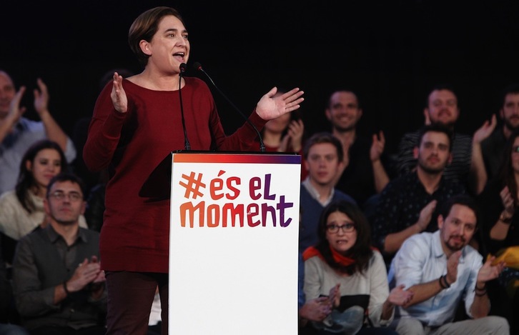La alcaldesa de Barcelona, Ada Colau. (Jose JORDAN/AFP)