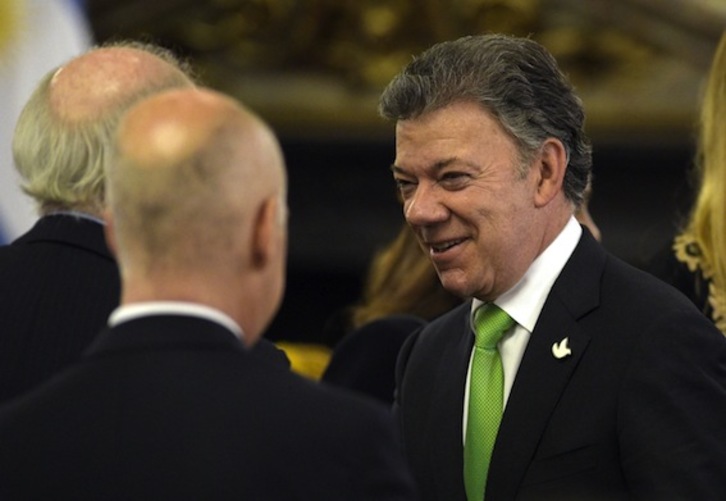 Juan Manuel Santos, presidente de Colombia. (Juan MABROMATA/AFP)