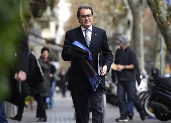 Artur Mas, president en funciones de la Generalitat, ayer en Barcelona. (Lluís GENÉ/AFP)
