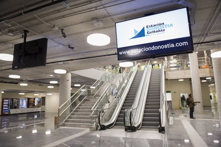 Aspecto de la nueva estación de autobuses de Donostia. (Juan Carlos RUIZ / ARGAZKI PRESS)
