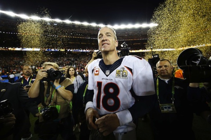 Peyton Manning ha liderado la victoria de los Broncos. (Ezra SHAW/AFP) 