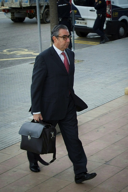 Diego Torres, jefe de Nóos, ordenó la entrega de facturas falsas, según el contable. (Jaime REINA / AFP)
