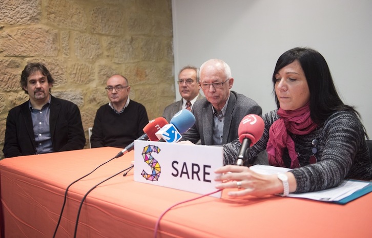 Sare ha anunciado el rechazo de la Audiencia Nacional española a investigar la recaudación de la manifestación de enero. (Marisol RAMIREZ / ARGAZKI PRESS)