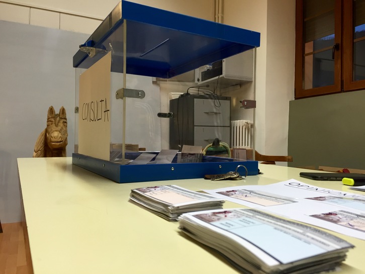 Herri galdeketan 160 pertsonek parte hartu dute. (Iurre Bidegain)