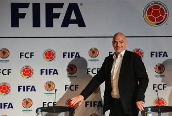 Gianni Infantino, actual presidente de la FIFA y anterior directivo de la UEFA. (Luis ACOSTA / AFP)