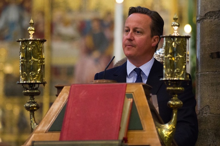David Cameron, en una reciente comparecencia. (Justin TALLIS / AFP)