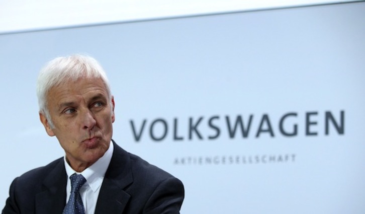 Matthias Müller, presidente de Volkswagen. (Ronny HARTMANN/AFP)