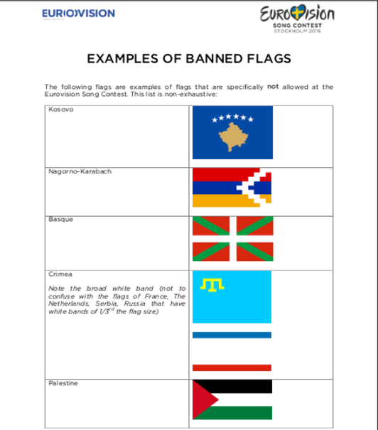 Versión segunda, en la que la ikurriña no aparece junto a la bandera del Estado Islámico.