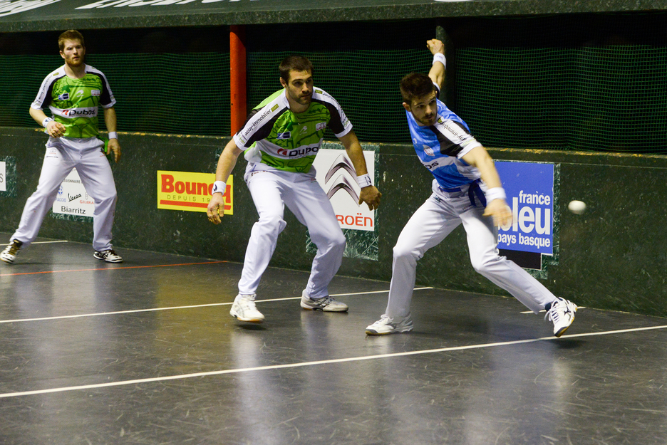 Etchegaray et Ducassou se sont qualifiés pour la finale du tournoi Pilotarienak. © Isabelle MIQUELESTORENA