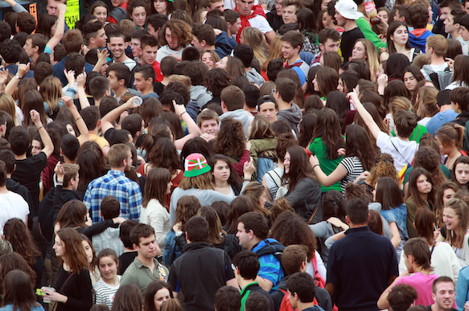 L'avenir de l'euskara est dans cette jeunesse. © Bob EDME L'avenir de l'euskara est dans cette jeunesse. © Bob EDME