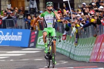 Giulio Ciccone se ha impuesto en la décima etapa. (Luk BENIES/AFP)