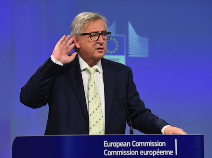 Jean-Claude Juncker, presidente de la Comisión Europea. (John THYS/AFP)