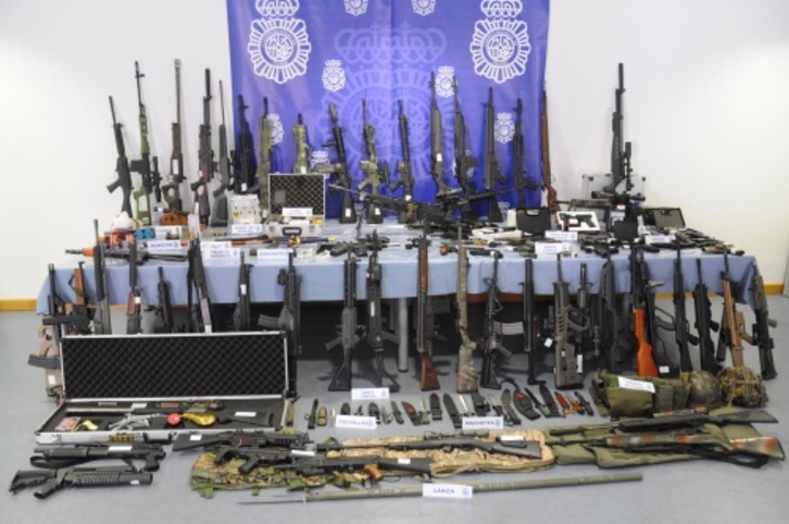 Armas incautadas por la Policía española. (POLICIA.ES)