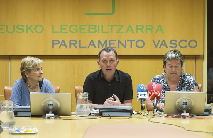 EH Bildu ha hecho balance de los últimos cuatro años en el Parlamento de Gasteiz. (Juanan RUIZ / ARGAZKI PRESS)