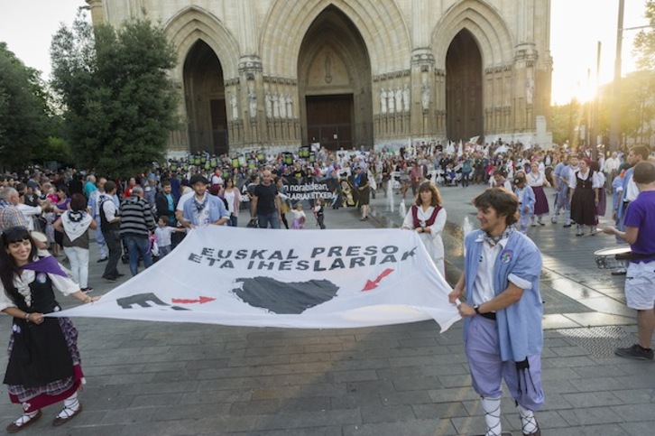 Manifestación celebrada en Gasteiz. (Juanan RUIZ / ARGAZKI PRESS)