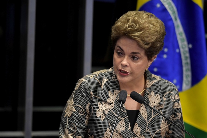 Dilma Rousseff ha comparecido ante el Congreso brasileño. (Evaristo SA / AFP)