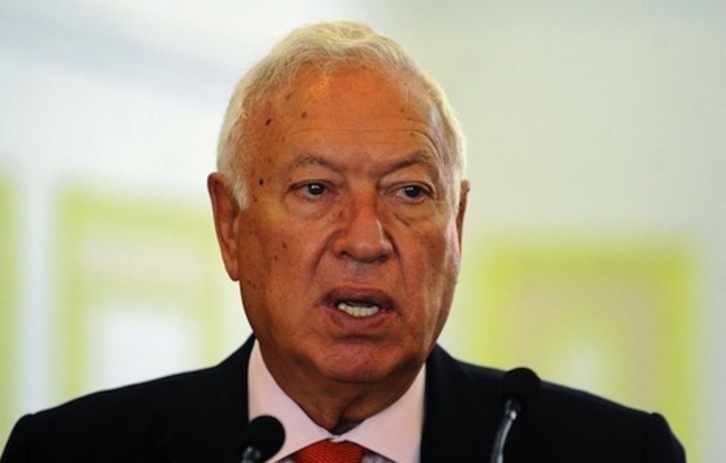 El ministro español de Asuntos Exteriores, José Manuel García-Margallo. (Ishara S.KODIKARA/AFP PHOTO) 