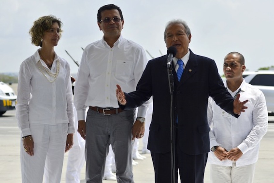 Salvador Sánchez Cerén, presidente de El Salvador. (Luis ROBAYO/AFP)