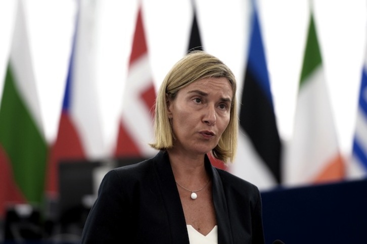 La jefa de la diplomacia europea, Federica Mogherini. (FREDERICK FLORIN / AFP)