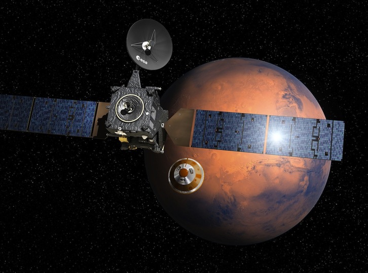 ExoMars se inserta con éxito en la órbita de Marte. (AFP)
