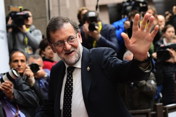 Mariano Rajoy ha celebrado la decisión del PSOE de abstenerse. (Emmanuel DUNAND / AFP)