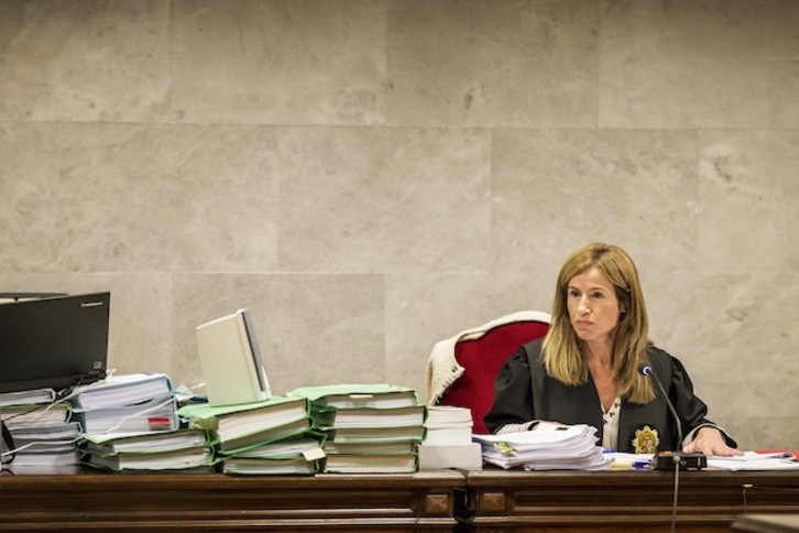 La jueza encargada de analizar el caso de Karrantzako Minda. (Aritz LOIOLA / ARGAZKI PRESS)