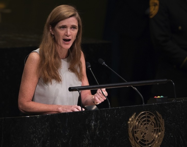 Samantha Power, embajadora de EEUU en la ONU. (Don EMMERT / AFP)