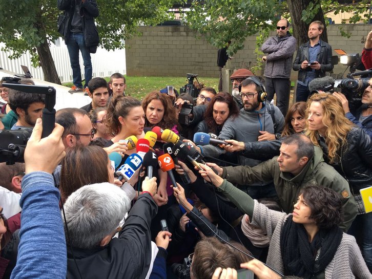 Montse Venturós ha atendido a los medios a la salida del juzgado. (@cupnacional)