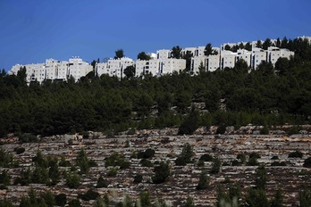 Vista de la colonia de Gilo, en Jerusalén Este. (Ahmad GARABLI/AFP)