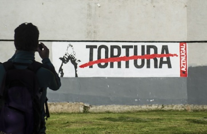 El Gobierno de Nafarroa deja de colaborar con la Delegación del Gobierno español en la persecución de pintadas. (Jagoba MANTEROLA/ARGAZKI PRESS)