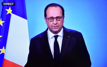 Hollande ha anunciado que no aspirará a la reelección en una breve comparecencia en El Elíseo. (Olivier MORIN/AFP)