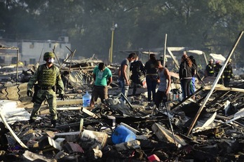 Las explosiones han provocado grandes daños. (Ronaldo SCHEMIDT/AFP)