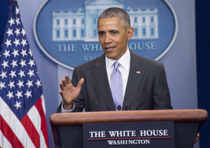Obama ha comparecido este martes en la Casa Blanca. (SAUL LOEB  / AFP)