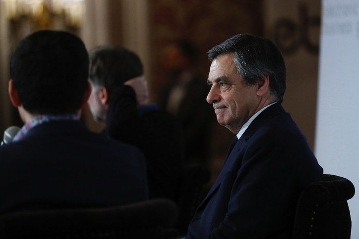 François Fillon, durante un debate reciente. (Thomas SAMSON / AFP)