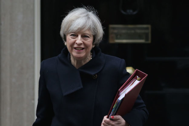 La primera ministra, Theresa May. (DANIEL LEAL-OLIVAS / ARGAZKI PRESS)