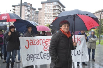 Garbiñe Elizegi, antes de declarar por Aroztegia en noviembre de 2016. (Idoia ZABALETA / ARGAZKI PRESS)
