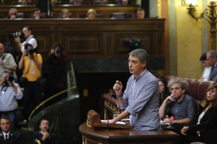 El cierre de Garoña ha llegado al debate del Congreso de la mano del diputado de EH Bildu Oskar Matute. (J. DANAE/ARGAZKI PRESS)