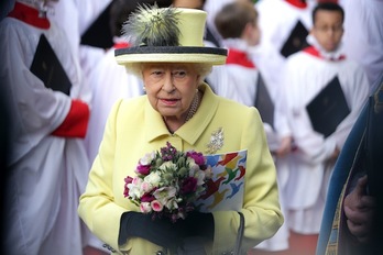 La reina Isabel II, jefa de Estado británica, en un acto anterior. (Daniel LEAL-OLIVAS/AFP)
