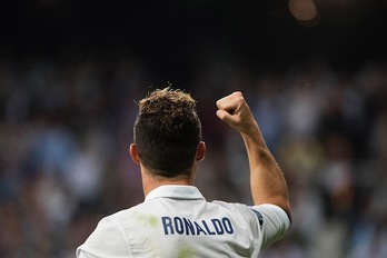 Cristiano Ronaldo, autor de los tres goles del encuentro. (Curto DE LA TORRE/AFP)