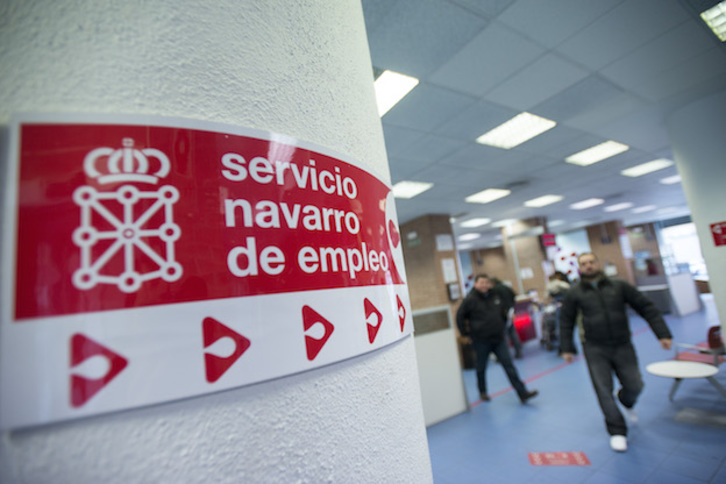 Oficina del Servicio Navarro de Empleo. (Iñigo URIZ / ARGAZKI PRESS)