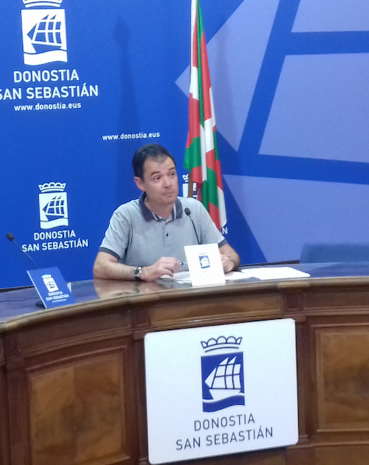 Ricardo Burutaran, concejal de EH Bildu en Donostia. (EH Bildu)