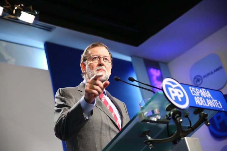Mariano Rajoy, durante una comparecencia. (@marianorajoy)