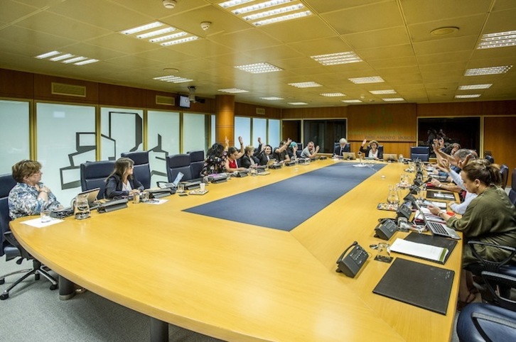 El Parlamento de Gasteiz ha reclamado la libertad de Sara Majarenas. (Jaizki FONTANEDA/ARGAZKI PRESS)