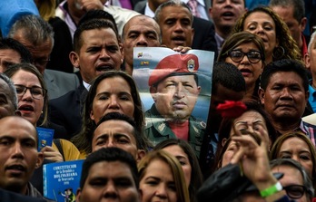 Integrantes de la Asamblea Constituyente, hoy en Caracas. (Juan BARRETO/AFP PHOTO)