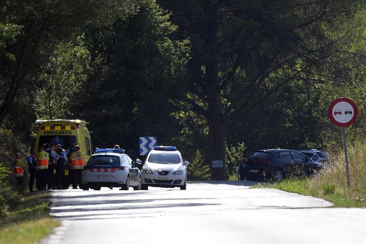 Los Mossos d'Esquadra han abatido en Subirats a un hombre que podría ser el autor del ataque de Barcelona. (Lluis GENÉ / AFP)