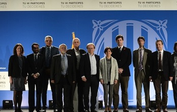 El grupo de observadores internacionales. (Josep LAGO/AFP) 